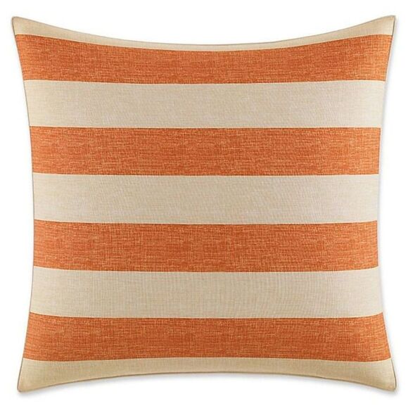 Tommy Bahama Palmiers Cotton Canvas European Sham - Apricot - Picture 1 of 3